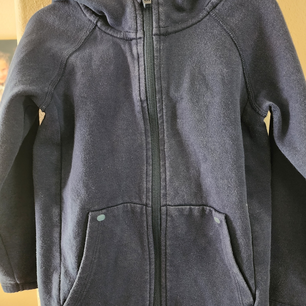 Children's Deep Blue Zip-Up Hoodie
